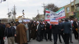 شرکت همکاران، اساتید و دانشجویان دانشگاه فنی و حرفه ای استان کرمانشاه در راهپیمایی 9 دی 3