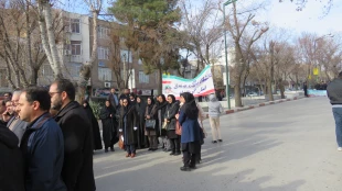 شرکت همکاران، اساتید و دانشجویان دانشگاه فنی و حرفه ای استان کرمانشاه در راهپیمایی 9 دی 5