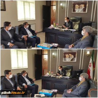 دیدار رئیس دانشگاه فنی استان کرمانشاه با آقای مهندس همایون نوری شهردار محترم ناحیه چهار کرمانشاه 