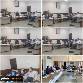 دیدار دکتر شیرزادی رئیس دانشگاه فنی و حرفه ای استان کرمانشاه با مهندس خوش اقبال، معاون سیاسی امنیتی استاندار کرمانشاه