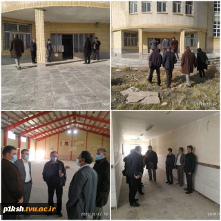 بازدید رئیس دانشگاه فنی و حرفه‌ای استان کرمانشاه و معاونت سازمان مدیریت و برنامه ریزی استان کرمانشاه از پروژه در دست احداث آموزشکده کنگاور 