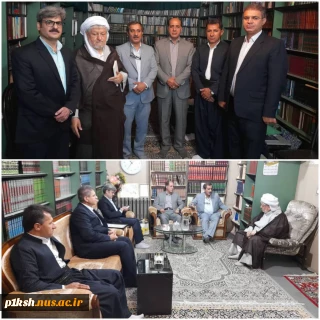 دیدار ریاست دانشگاه فنی و حرفه ای استان کرمانشاه با امام جمعه محترم پاوه