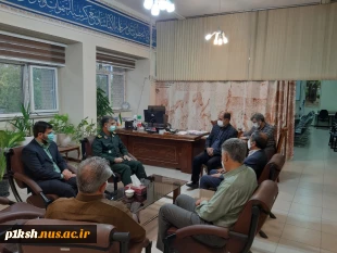 دیدار مدیرکل بنیاد حفظ آثار و نشر ارزش های دفاع مقدس کرمانشاه با ریاست دانشگاه فنی و حرفه ای استان 2