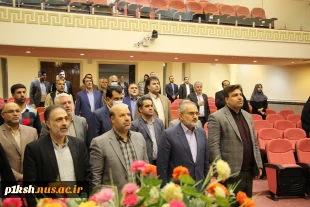 معاون پارلمانی رئیس جمهور در دانشگاه فنی و حرفه‌ای:
هیئت‌علمی‌های بسیجی در این مقطع از تاریخ نظام جمهوری اسلامی رسالت سنگینی بر عهده دارند و امروز تبیین مسائل برای دانشجویان و دانش‌آموزان یک ضرورت است 4
