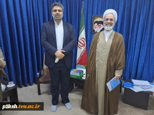 دیدار رئیس دانشگاه فنی و حرفه‌ای با آیت‌الله علیرضا اعرافی مدیر حوزه‌های علمیه سراسر کشور
 3