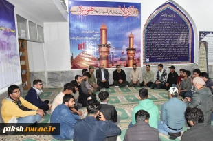 حضور رئیس دانشگاه فنی و حرفه‌ای و معاون فرهنگی و دانشجویی در زیارتگاه شهدای هویزه و اردوی معنوی راهیان نور 2