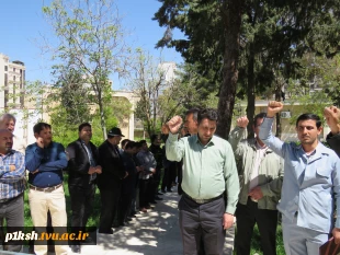 اجتماع دانشگاهیان دانشگاه فنی و حرفه ای استان کرمانشاه در حمایت از اقدام تنبیهی نیروهای مسلح و سپاه علیه رژیم صهیونیستی 25