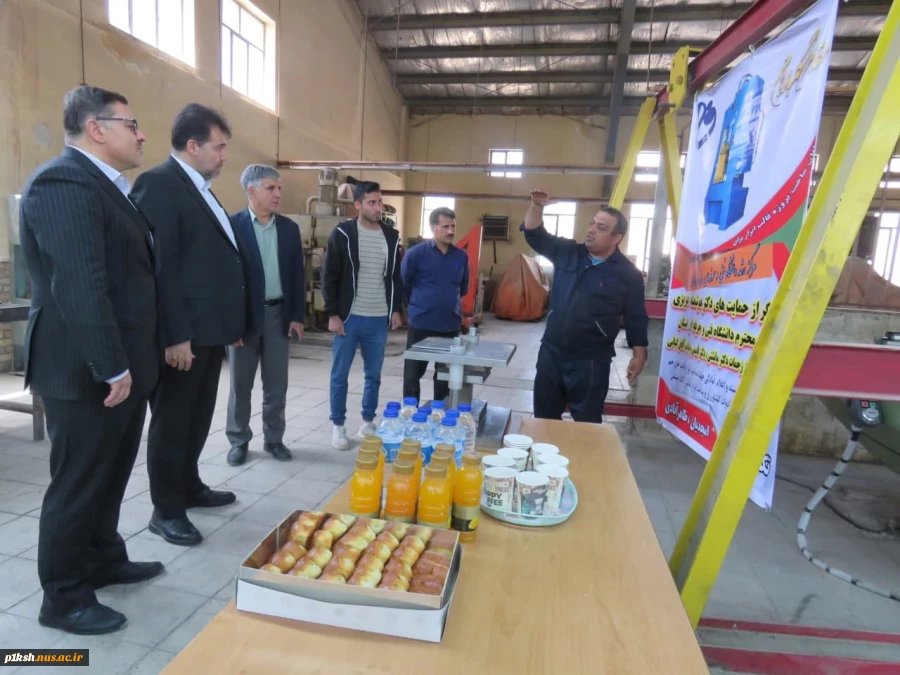 بازدید ریاست دانشگاه فنی و حرفه ای استان کرمانشاه از دستاورد جدید هسته فناور 4