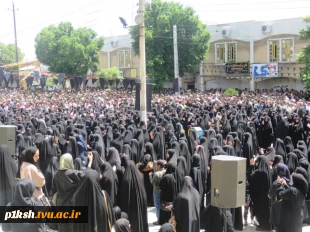 حضور خانواده بزرگ دانشگاه فنی و حرفه ای استان کرمانشاه در اجتماع عزاداران رئیس جمهور شهید
 6