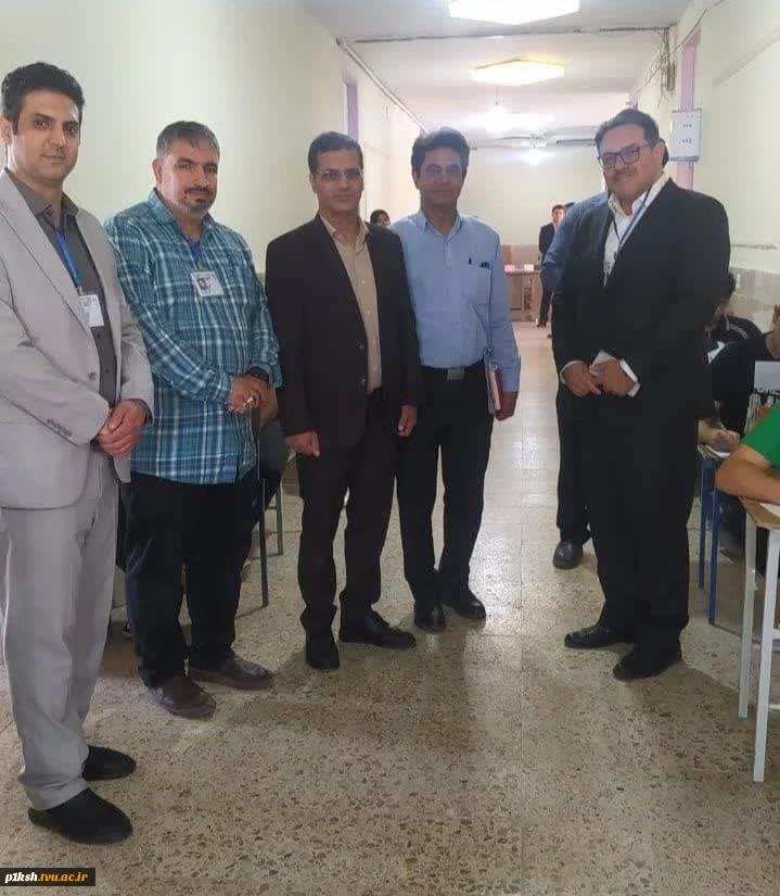 بازدید هیات نظارت و ارزیابی استان کرمانشاه از حوزه های برگزاری آزمون پایان نیمسال آموزشکده فنی و حرفه ای شماره یک کرمانشاه 3