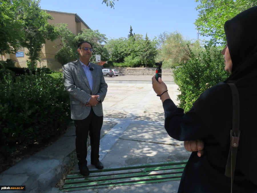انجام مصاحبه خبری خبرنگار شبکه استانی زاگرس با کارکنان دانشگاه ملی مهارت استان کرمانشاه 5