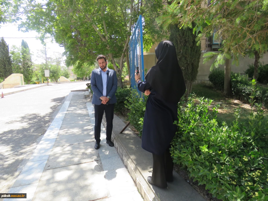 انجام مصاحبه خبری خبرنگار شبکه استانی زاگرس با کارکنان دانشگاه ملی مهارت استان کرمانشاه 6