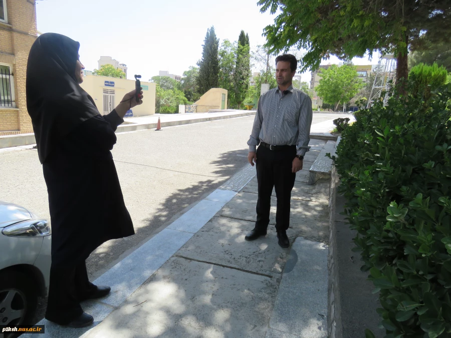 انجام مصاحبه خبری خبرنگار شبکه استانی زاگرس با کارکنان دانشگاه ملی مهارت استان کرمانشاه 9