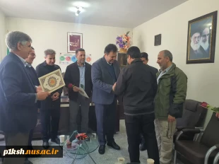به مناسبت میلاد امام حسین (ع) و روز پاسدار انجام شد:
دیدار ریاست و مسئولین دانشگاه ملی مهارت استان با اعضای بسیج اساتید
 2