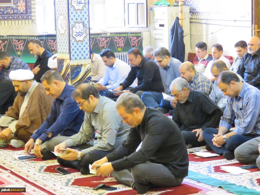 برگزاری مراسم زیارت عاشورا و بزرگداشت شهدای اقتداردر دانشگاه ملی مهارت استان کرمانشاه 4