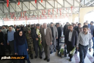 تجدید میثاق استاندار کرمانشاه و رئیس دانشگاه ملی مهارت استان و سایر مدیران استانی با آرمان‌های شهدا به مناسبت هفته دولت 4