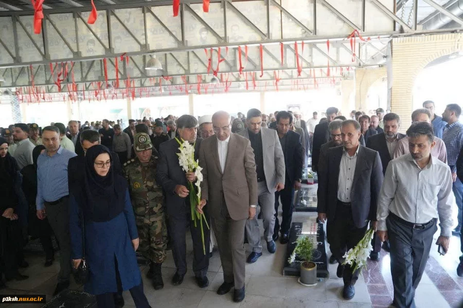 تجدید میثاق استاندار کرمانشاه و رئیس دانشگاه ملی مهارت استان و سایر مدیران استانی با آرمان‌های شهدا به مناسبت هفته دولت 4