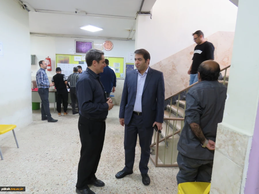 بازدید رئیس دانشگاه ملی مهارت استان کرمانشاه از حوزه برگزاری آزمون پایان نیسمال 3