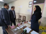 بازدید رئیس دانشگاه ملی مهارت استان کرمانشاه از حوزه برگزاری آزمون پایان نیسمال 5