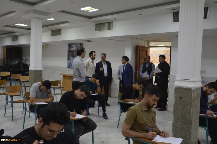 بازدید سرزده ریاست دانشگاه ملی مهارت از حوزه امتحانات پایان ترم دانشکده شهید منتظری مشهد 2