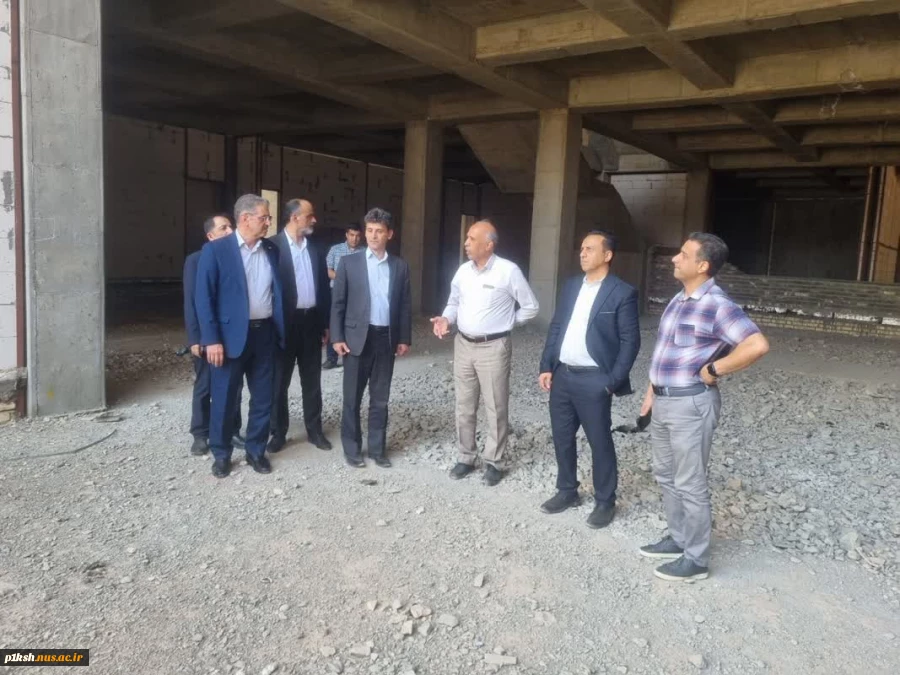بازدید رئیس دانشگاه ملی مهارت از پروژه در حال ساخت آموزشکده دختران کاشان 2
