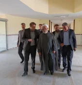 بازدید نماینده، فرماندار و جمعی از مسئولین دستگاه های اجرایی شهرستان کنگاور از پروژه آموزشکده ملی مهارت این شهر 2