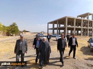 بازدید نماینده، فرماندار و جمعی از مسئولین دستگاه های اجرایی شهرستان کنگاور از پروژه آموزشکده ملی مهارت این شهر 4