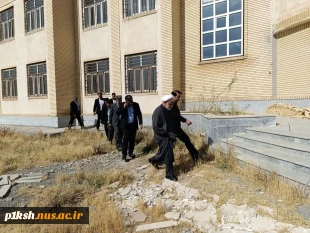 بازدید نماینده، فرماندار و جمعی از مسئولین دستگاه های اجرایی شهرستان کنگاور از پروژه آموزشکده ملی مهارت این شهر 7