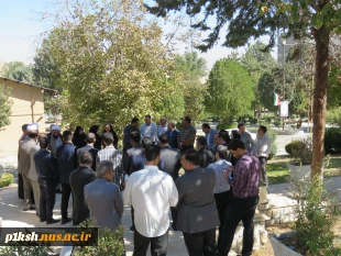 مراسم غبار روبی و عطر افشانی مزار شهید گمنام دانشگاه ملی مهارت استان کرمانشاه به مناسبت هفته دفاع مقدس 3