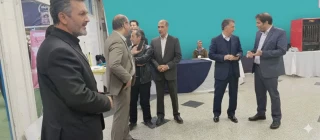 بازدیدمعاونت توسعه مدیریت و منابع استانداری کرمانشاه از غرفه دانشگاه ملی مهارت استان کرمانشاه