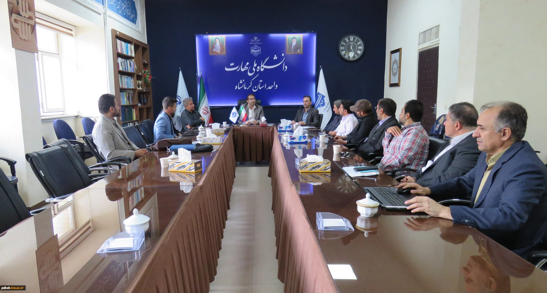 برگزاری جلسه مدیران گروه در دانشگاه ملی مهارت استان کرمانشاه